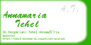 annamaria tehel business card